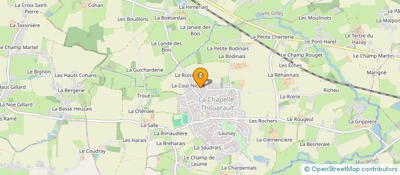 localisation de l'entreprise MONSIEUR BENOIT LEGOUGE  LA CHAPELLE-THOUARAULT