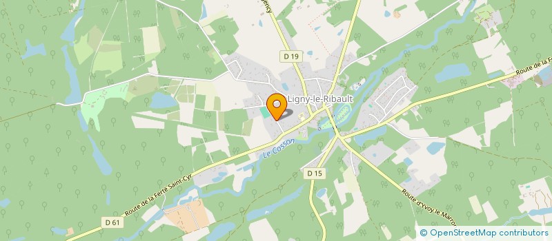 localisation de l'entreprise MONSIEUR BENOIT LEGOUPY  LIGNY-LE-RIBAULT