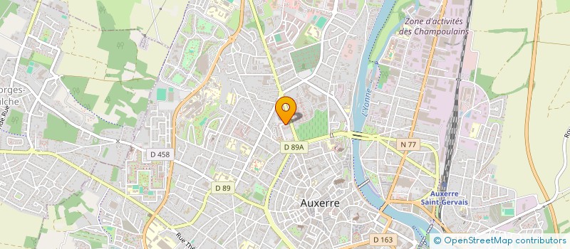 localisation de l'entreprise MONSIEUR BENOIT LEGRAND à AUXERRE