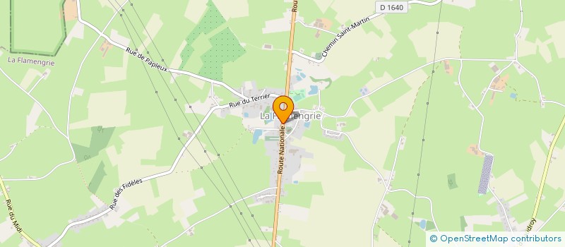 localisation de l'entreprise MONSIEUR BENOIT LEJEUNE à LA FLAMENGRIE