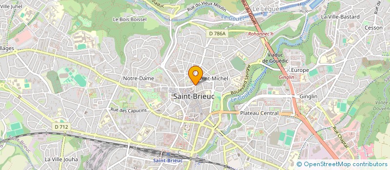 localisation de l'entreprise MONSIEUR BENOIT LEMAITRE  SAINT-BRIEUC