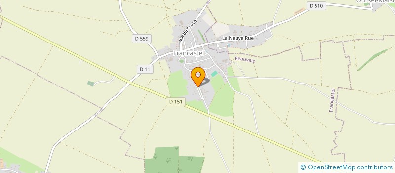 localisation de l'entreprise MONSIEUR BENOIT LEMOINE  FRANCASTEL