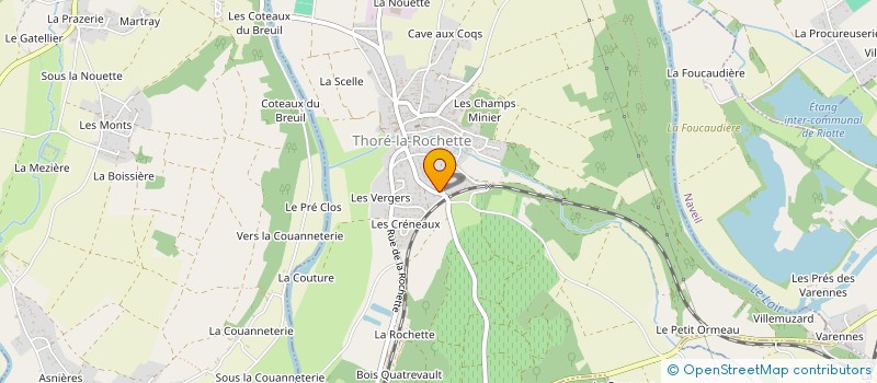 localisation de l'entreprise MONSIEUR BENOIT LEMOINE  THORE-LA-ROCHETTE