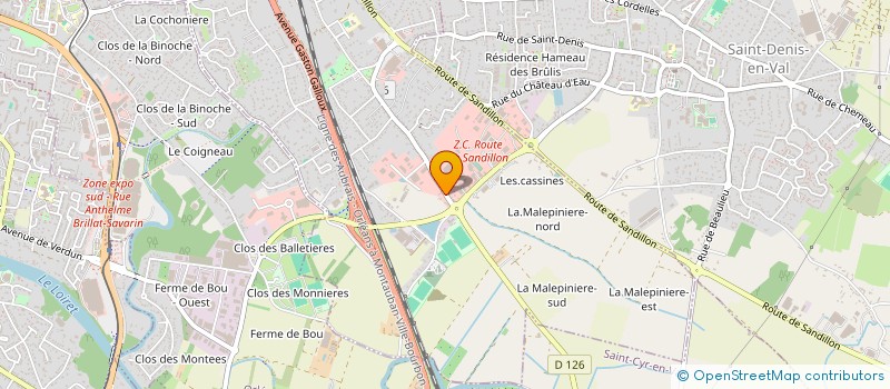 localisation de l'entreprise MONSIEUR BENOIT LEPAGE à SAINT-JEAN-LE-BLANC