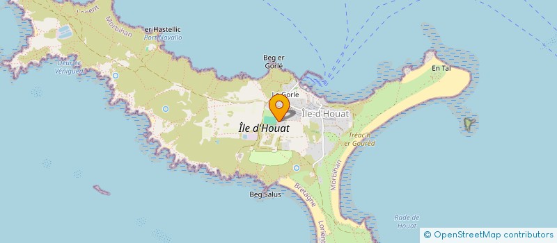 localisation de l'entreprise MONSIEUR BENOIT LEROUX  HOUAT