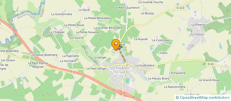 localisation de l'entreprise MONSIEUR BENOIT LEROUX  SEVREMOINE