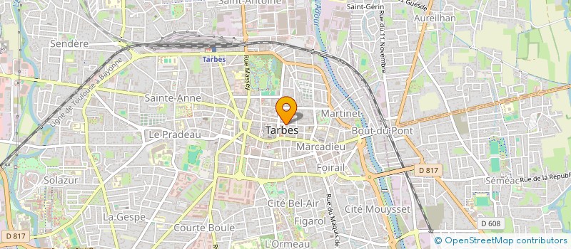 localisation de l'entreprise MONSIEUR BENOIT LHEZ  TARBES