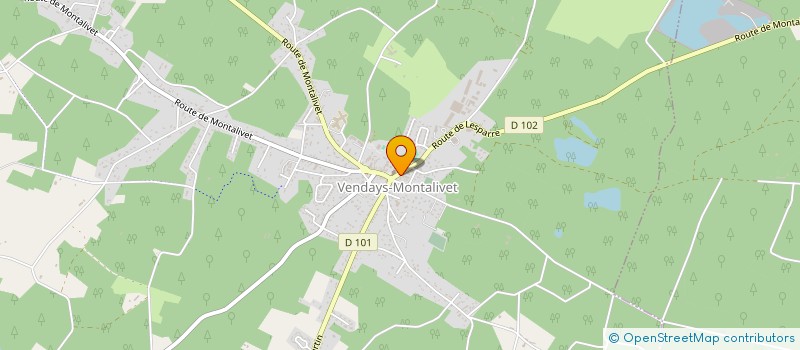 localisation de l'entreprise MONSIEUR BENOIT LIERRE  VENDAYS-MONTALIVET