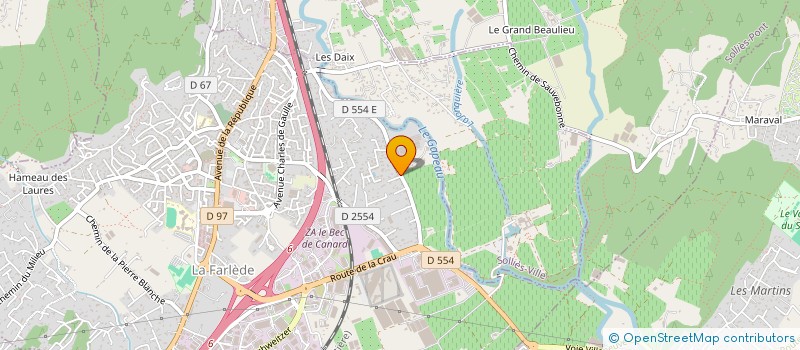 localisation de l'entreprise MONSIEUR BENOIT LIEUTAUD à LA FARLEDE