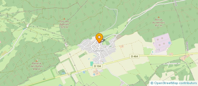 localisation de l'entreprise MONSIEUR BENOIT LIME  GENNES