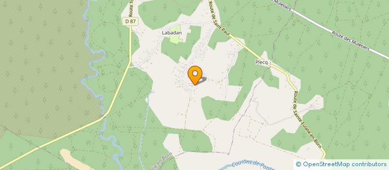 localisation de l'entreprise MONSIEUR BENOIT LLORENS  SAINTE-EULALIE-EN-BORN