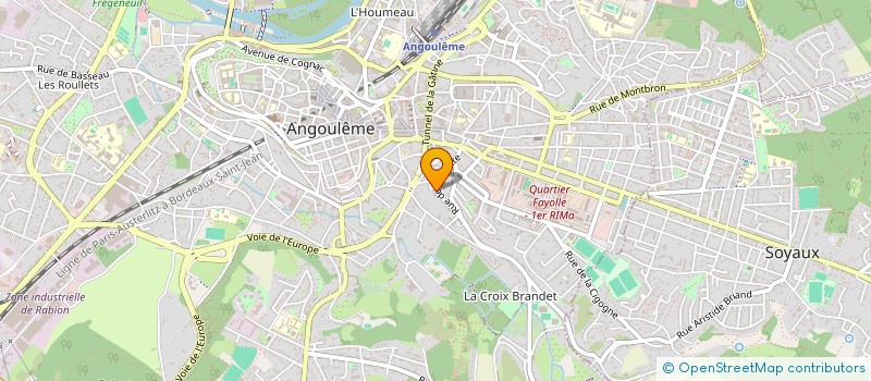 localisation de l'entreprise MONSIEUR BENOIT LOBBES à ANGOULEME