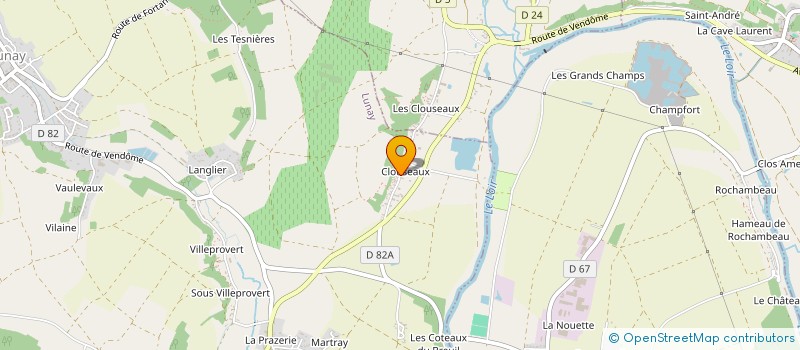 localisation de l'entreprise MONSIEUR BENOIT LOBREAU  LUNAY