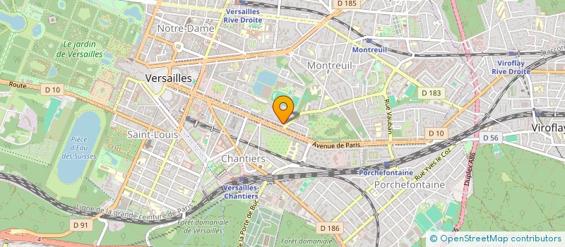 localisation de l'entreprise MONSIEUR BENOIT LOCU à VERSAILLES