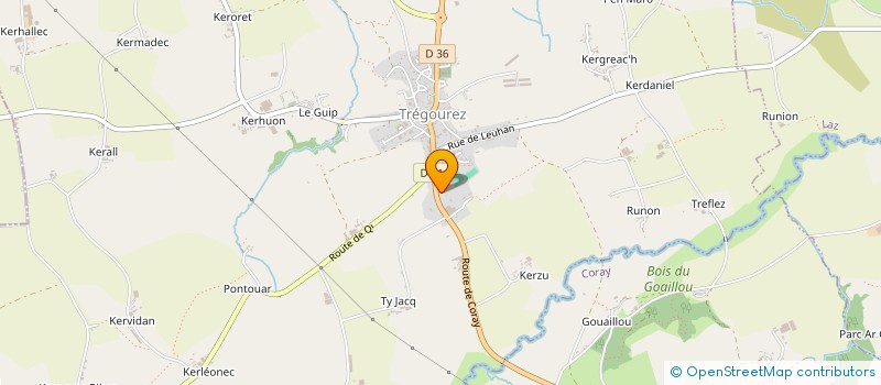localisation de l'entreprise MONSIEUR BENOIT LOISEAU  TREGOUREZ