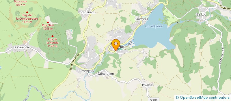 localisation de l'entreprise MONSIEUR BENOIT LOLLIVIER  AYDAT