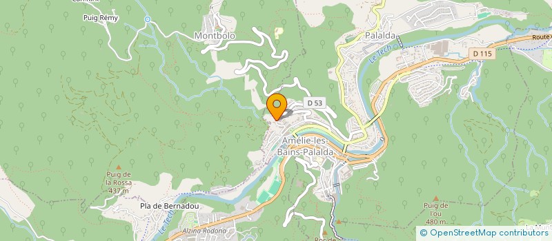 localisation de l'entreprise MONSIEUR BENOIT LOQUET  AMELIE-LES-BAINS-PALALDA