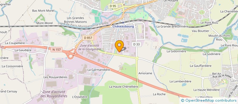 localisation de l'entreprise MONSIEUR BENOIT LOURY  CHATEAUBOURG