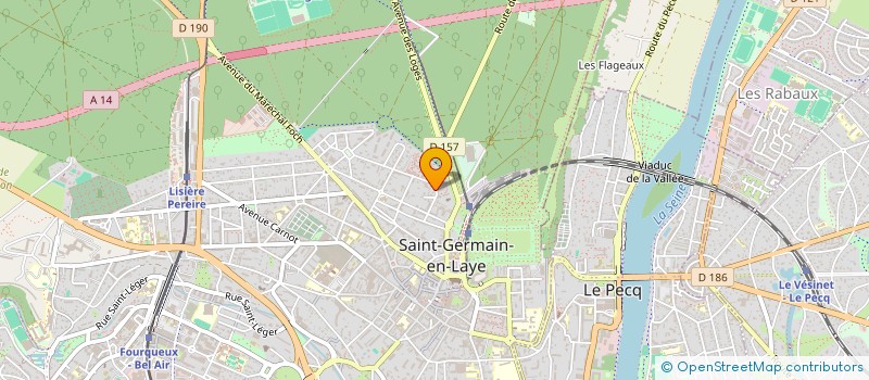 localisation de l'entreprise MONSIEUR BENOIT LUC  SAINT-GERMAIN-EN-LAYE