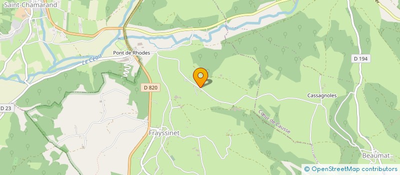 localisation de l'entreprise MONSIEUR BENOIT LUGAN  FRAYSSINET