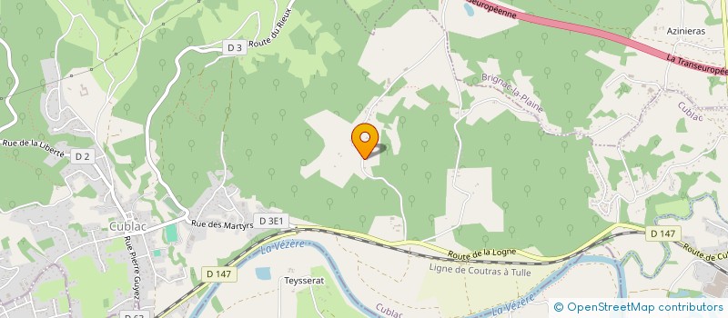 localisation de l'entreprise MONSIEUR BENOIT MACHADO  CUBLAC