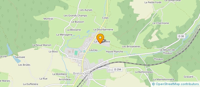 localisation de l'entreprise MONSIEUR BENOIT MACHU à BRETONCELLES
