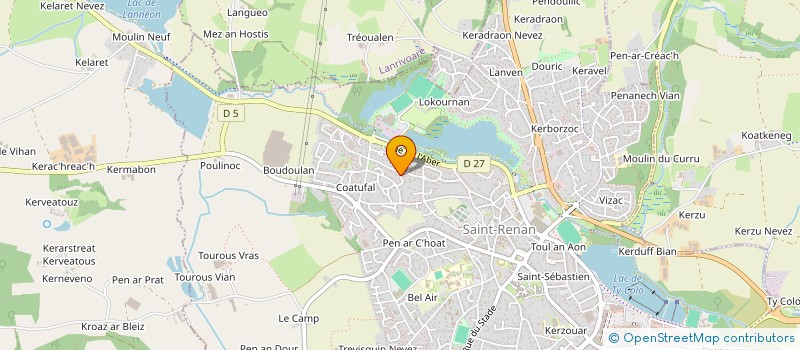 localisation de l'entreprise MONSIEUR BENOIT MADEC à SAINT-RENAN
