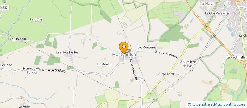 localisation de l'entreprise MONSIEUR BENOIT MADELEINE  LA HAYE