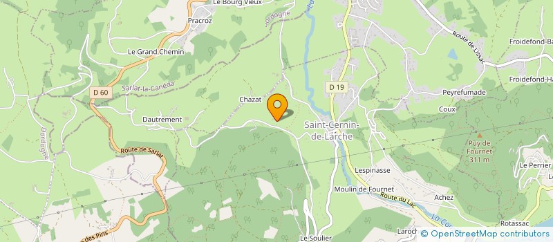 localisation de l'entreprise MONSIEUR BENOIT MAGNE  SAINT-CERNIN-DE-LARCHE