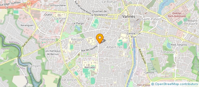 localisation de l'entreprise MONSIEUR BENOIT MAHOT à VANNES