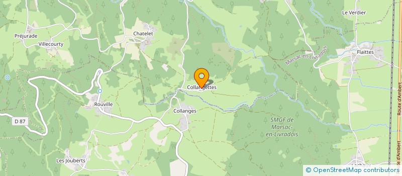 localisation de l'entreprise MONSIEUR BENOIT MALVIEILLE  CHAMPETIERES