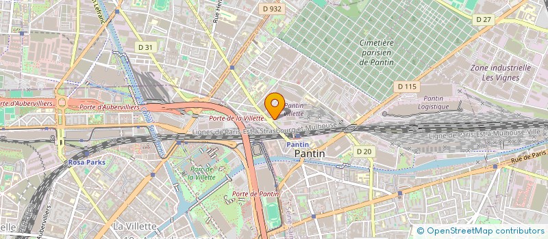 localisation de l'entreprise MONSIEUR BENOIT MANENT à PANTIN