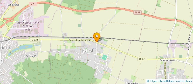 localisation de l'entreprise MONSIEUR BENOIT MANGIN  NOINTEL