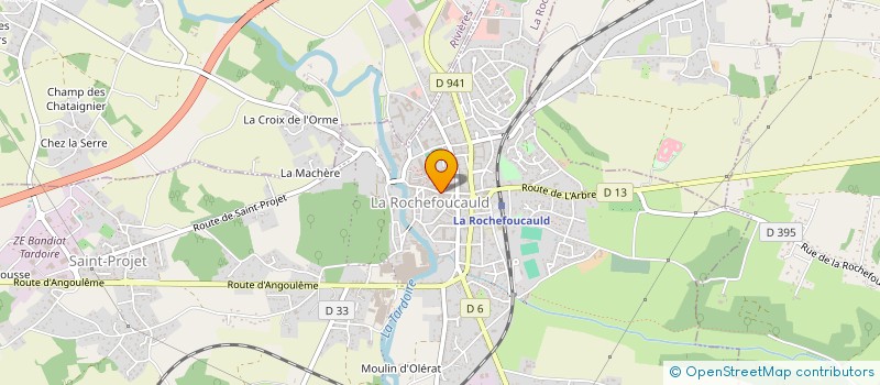 localisation de l'entreprise MONSIEUR BENOIT MANGUY  LA ROCHEFOUCAULD-EN-ANGOUMOIS