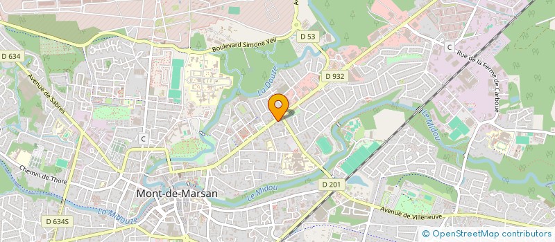 localisation de l'entreprise MONSIEUR BENOIT MARA  MONT-DE-MARSAN