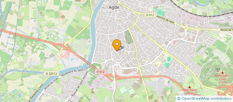 localisation de l'entreprise MONSIEUR BENOIT MARC MAZZILLI  AGDE