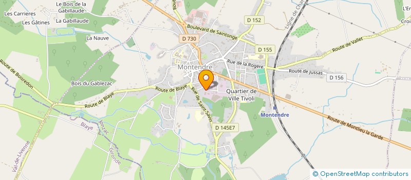 localisation de l'entreprise MONSIEUR BENOIT MARET  MONTENDRE