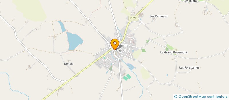 localisation de l'entreprise MONSIEUR BENOIT MARHADOUR  SAINT-DENIS-D'ANJOU