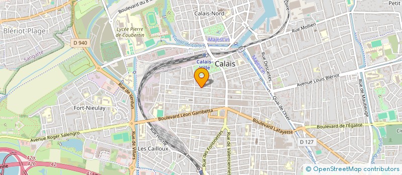 localisation de l'entreprise MONSIEUR BENOIT MARIE  CALAIS