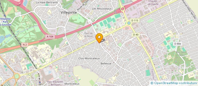 localisation de l'entreprise MONSIEUR BENOIT MARIE-SAINTE  VILLEPINTE