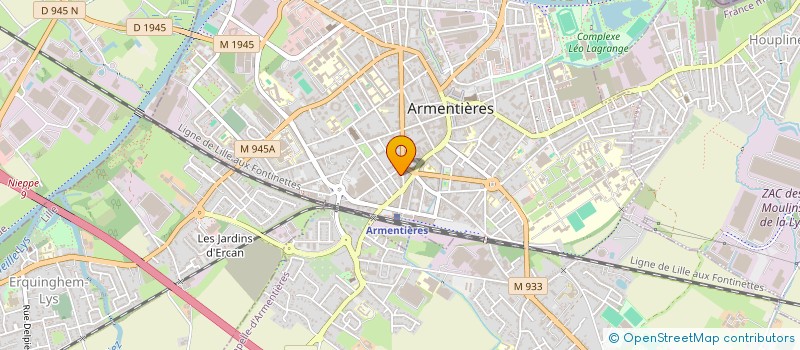 localisation de l'entreprise MONSIEUR BENOIT MARIEN  ARMENTIERES