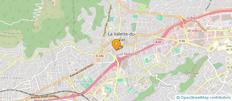 localisation de l'entreprise MONSIEUR BENOIT MARLIN à LA VALETTE-DU-VAR