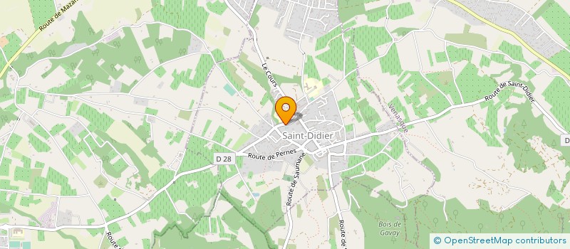 localisation de l'entreprise MONSIEUR BENOIT MARMIER  SAINT-DIDIER