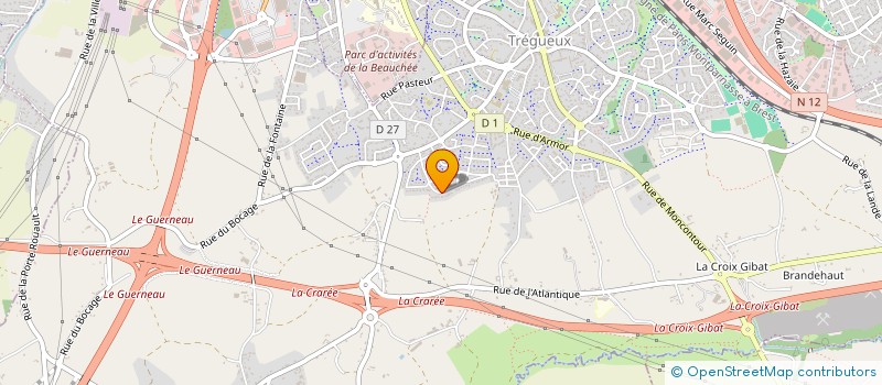 localisation de l'entreprise MONSIEUR BENOIT MARQUETTE à TREGUEUX