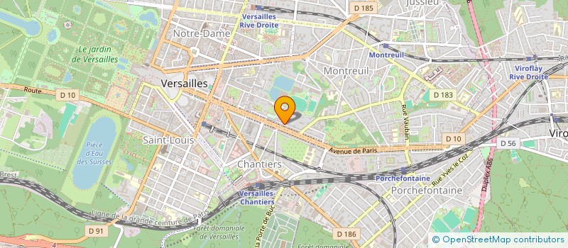 localisation de l'entreprise MONSIEUR BENOIT MARTIN à VERSAILLES