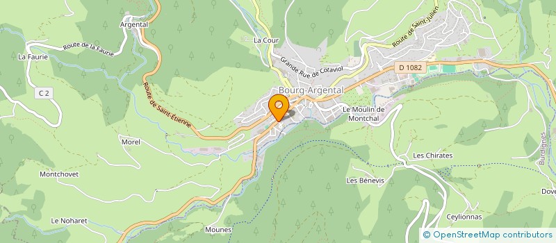 localisation de l'entreprise MONSIEUR BENOIT MARTIN à BOURG-ARGENTAL