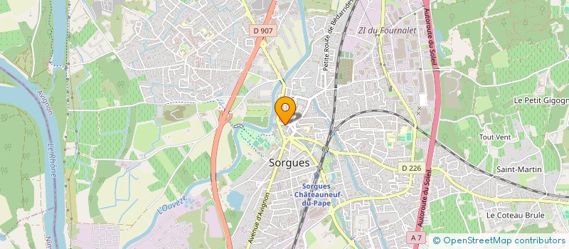 localisation de l'entreprise MONSIEUR BENOIT MARTINEZ  SORGUES