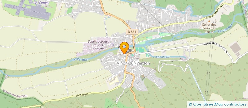 localisation de l'entreprise MONSIEUR BENOIT MARTINOLI  VINON-SUR-VERDON