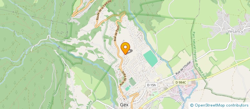 localisation de l'entreprise MONSIEUR BENOIT MARY  GEX