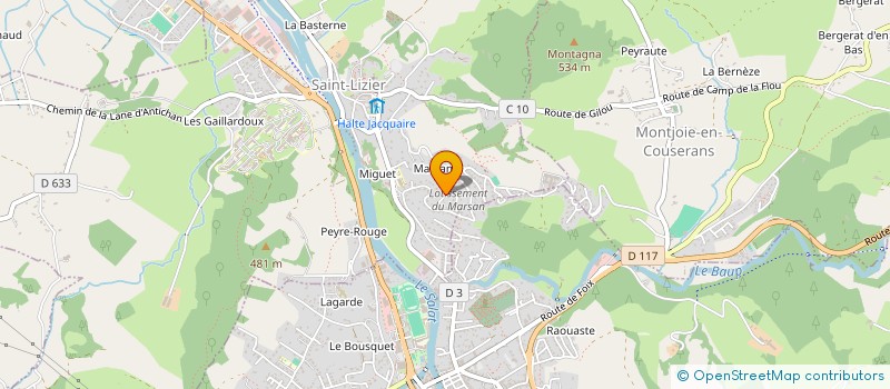 localisation de l'entreprise MONSIEUR BENOIT MASSE à SAINT-LIZIER